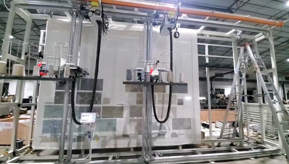 What is a robotic tufting machine